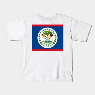 Belize flag Kids T-Shirt